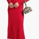 Farm Rio Red Twisted Cup Midi Dress size Small Photo 0