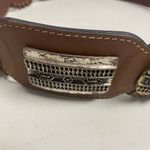 Chico's CHICO’S Southwest Brown Leather Belt Size Small/Med Chunky 39” Length 2.5” Wide Photo 9