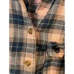 Abercrombie & Fitch Womens Pink And Blue Button Up Flannel Size S Photo 4