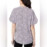 Vince Camuto  Puff-sleeve V-neck Blouse Pink Chalk L NWT IN PACKAGE Photo 1