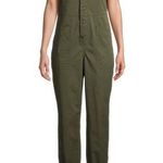 No Boundaries  Short Sleeve Collared Boilersuit jumpsuit olive military green Photo 0