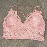 Anemone Blush Pink Lace Padded Adjustable Bralette  Photo 0