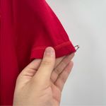 Revolve L'ACADEMIE Los Angeles red ringer tee fringe hem dress size small Photo 6