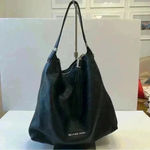 Michael Kors‎ Black Pebbled Leather Tassel Zip Shoulder Bag Purse Handbag Photo 14