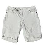 Paige White Cuffed Bermuda Shorts Photo 1