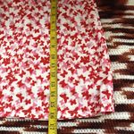 Y2K Fairycore Whimsical Butterfly red pink white aline straight fitted mini skirt Photo 2