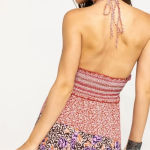 Free People  Gabriella Halter Midi Dress in Terracotta Size XS Photo 3