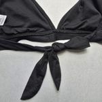 Mossimo Black Halter Tie Swim Sports Bra Beach Bralette Bikini Top L Large Photo 4