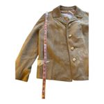 Vintage 60s Highlander Camel Tan Suede Blazer Jacket Womens Preppy Western 12 Photo 9