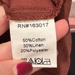 Princess Polly NWT Brown Lyle Mini Dress Halter Size US 6 Cotton Linen Summer Photo 6