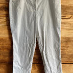 Cache  White Denim Stretch Cropped Jeans Size 14‎ Photo 0