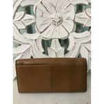 Coach  Park Skin Turn kiss Lock Slim leather Envelope Wallet Brown Photo 1