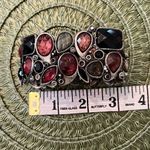 Gorgeous vintage pink black grey rhinestone stretch bracelet EVC Photo 1