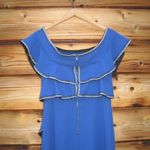 Rebecca Vallance Ruffle Mini Dress Blue Size 4 Photo 8