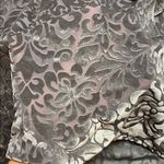 Hollister 🔥 OFF THE SHOULDER GREY VELVET DAMASK BLOUSE Photo 1