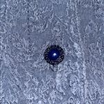 URU Silk Cardigan Floral Buttons Blue OS Size undefined Photo 5