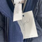 Joie  Coat Small Hetal Coat Winter Faux Fur Wool Blend Removable Vest Navy NWT Photo 5