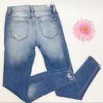 KanCan Mid Rise Distressed Destroyed Ripped Stretch Skinny Jeans: Medium Wash Blue Size 27 Photo 2