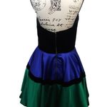 Renaissance Tricolor Halter Color Block Short Homecoming Dress Size 14 Photo 5