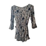 Free People All the Right Ruffles Romper Sz S Photo 3