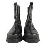 Steve Madden Barclay Women's Black Leather Round Toe Slip On Chelsea Boots Sz 6 Photo 1