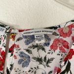 American Eagle American Eagles Women's Floral Tie Front Bell Sleeve Romper With Pockets Size S Photo 5