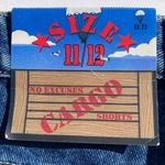 No Excuses  Denim Cargo Shorts Size 11/12 Blue Jean Pockets Cotton Army Girl NWT Photo 6