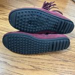 Minnetonka  Lacy Fringe Suede Burgundy Moccasin Booties Size 9 Photo 13