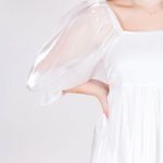Entro White Babydoll Dress Photo 4