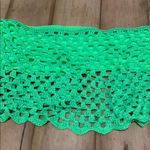 Beach Riot  Crochet Green Bandeau Strapless Bikini Top‎ Photo 3