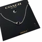 Coach NEW  Signature logo chain necklace silver length 32" +2 Photo 0