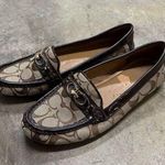 Coach Fortunata Signature C Jacquard tan monogram Loafers Photo 0