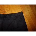 Talbots Petites 100% Irish Linen black lined dress pants 14P High rise ankle Photo 2