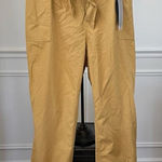 NWT Stitch Star Belted Crop Pants Cuffed Mustard Yellow 3X Photo 0