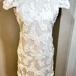 Dress the Population   Brooke White 
Sequin Cap Sleeve Cocktail  Minidress Sz XS Photo 2