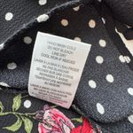 Soul Cake  Black Floral Mini Wrap Dress 
Size Large Photo 6