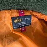 Alpha Industries  Sherpa utility jacket in sage and emergency orange small Photo 5