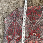 Pleione Women's XL Red Paisley Print Blouse Sleeveless Boho Top Career Office Pink Photo 5