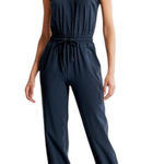 Abercrombie & Fitch Abercrombie - Traveler Dark Blue Sleeveless Jumpsuit Sz M Photo 0