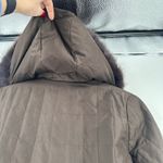 Vintage Real Fur Lined Coat Thinsulate Insulated Hooded Brown Women Size XS Photo 13