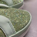 UGG  Glitter Sneaker Chunky Mint Green Spellout Graphic Strap Neutra Shoe Size 7 Photo 3