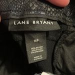 Lane Bryant  Black Coated Snake Print The Allie Ankle Pant NWT‎ 16P Photo 11