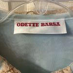 Vintage 60s Odette Barsa Aqua
Blue White Lace Overlay lingerie jacket size S Blue Photo 2