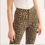 We The Free WE The Free Belle Animal Print Cropped Skinny Jeans Sz 26 Leopard Photo 2
