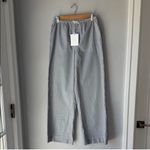 NWT NIA Small The Adnan Pants Pinstriped Black Photo 1