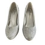 Top Moda Silver Rhinestone Sparkling Platform Stiletto Heels Apple-2 Photo 5