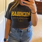 University of Michigan Embroidered Tshirt Blue Photo 3