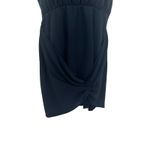 Free People  Runaway Knit Mini‎ Dress Sleeveless Draped Black Size XL Photo 4