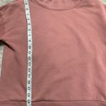 Aerie Women Pink Distressed Crewneck Boxy Sweatshirt Small Photo 5