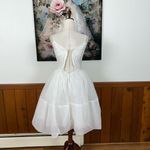 Darling Vintage 1950s Wedding Dress With Lace Jacket! White Size 8 Photo 7